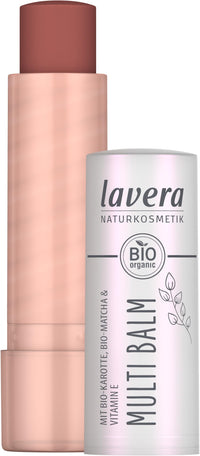lavera Multi Balm Sunset Red 01 - for eyes, lips or cheeks - intense colour - fresh glow - melt-in texture - effortless blending - vegan - natural cosmetics - 4.9 g