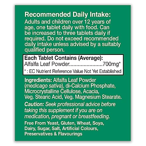 HealthAid Alfalfa 700mg - 120 Tablets
