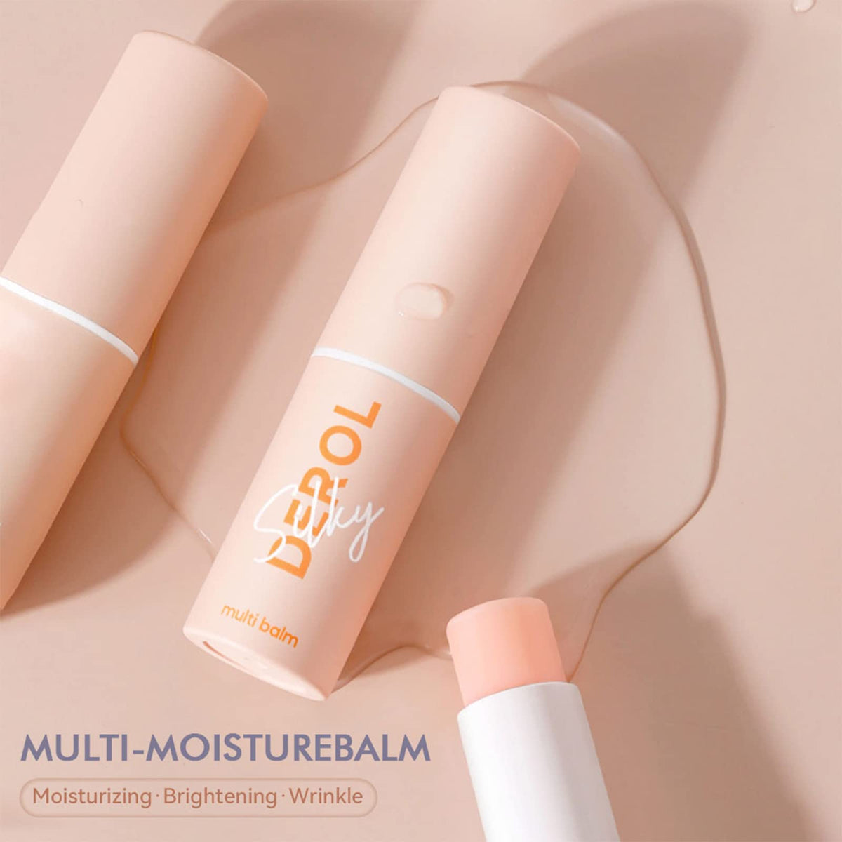 MEITREND Wrinkle Bounce Multi Balm Stick 2PCS Multi-moisture Balm Face Lip And Eye Moisturiser For Dry Skin Hydrating Anti-Wrinkle Night Day Face Cream For Women & Men