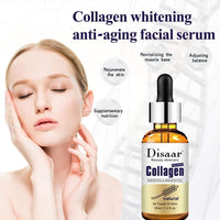 DISAAR BEAUTY Pure Collagen Whitening Brightening Anti-Wrinkle Anti Aging Face Serum Sensitive Skin Moisturizing Freckle Replenish Water 30ml
