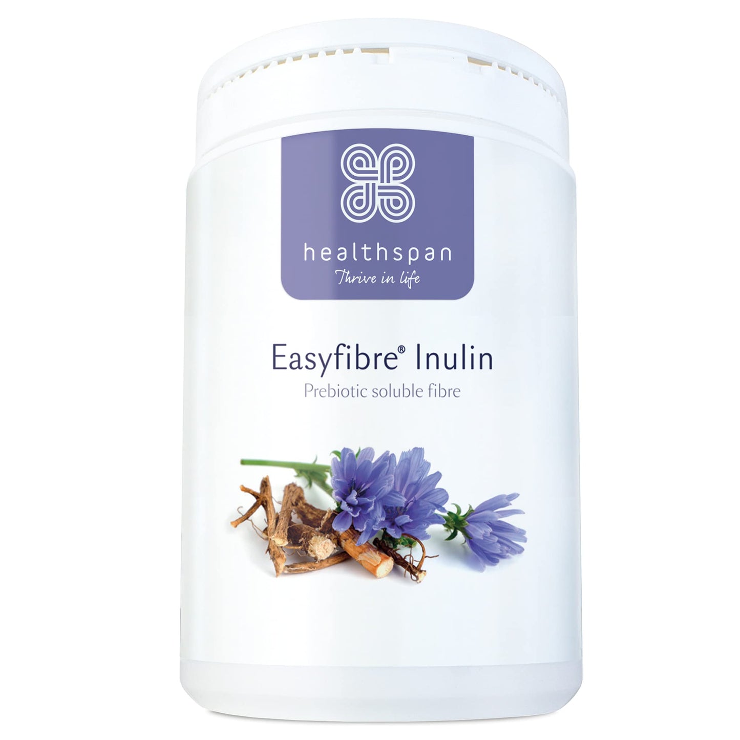 Healthspan Easyfibre Inulin (450g) | A Natural Way to Keep Your Digestive System Functioning Healthily | Increase Fibre Intake | Made from 100% Chicory Root | Vegan