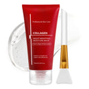 INSKIN Collagen Overnight Peel-Off Mask, Overnight Face Mask,Collagen Face Mask Over-night,Coll-agen Night Wrapping Mask, Hydration &Boosts Elasticity,Soothing,Reduces Wrinkle with Brush