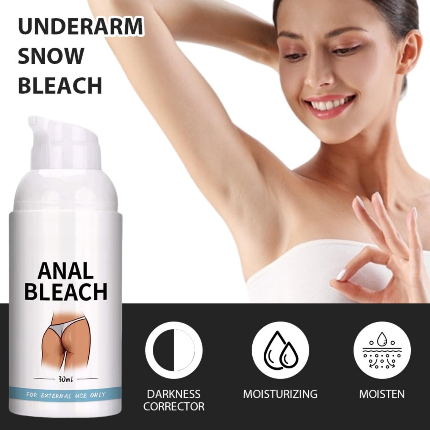 30ml Skin Bleaching Cream,Skin Brithening Cream for Face and Body,Intimate Area Dark Spot Corrector,Bikini Lightening Cre/am,Inner Thigh Lightening Crea/m for Darkskin,Improve Dullness & Hydrating