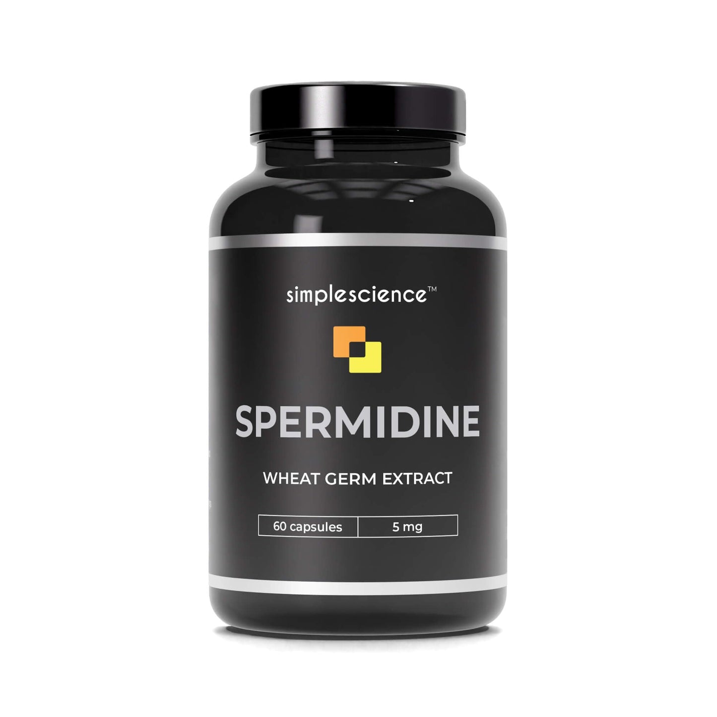 Simple Science Ultra Pure SPERMIDINE | 60 Servings | 99% Pure Spermidine Content | 5mg per Capsule | Anti-ageing & Longevity Supplement | Lab Tested | 100% Natural and Non-GMO