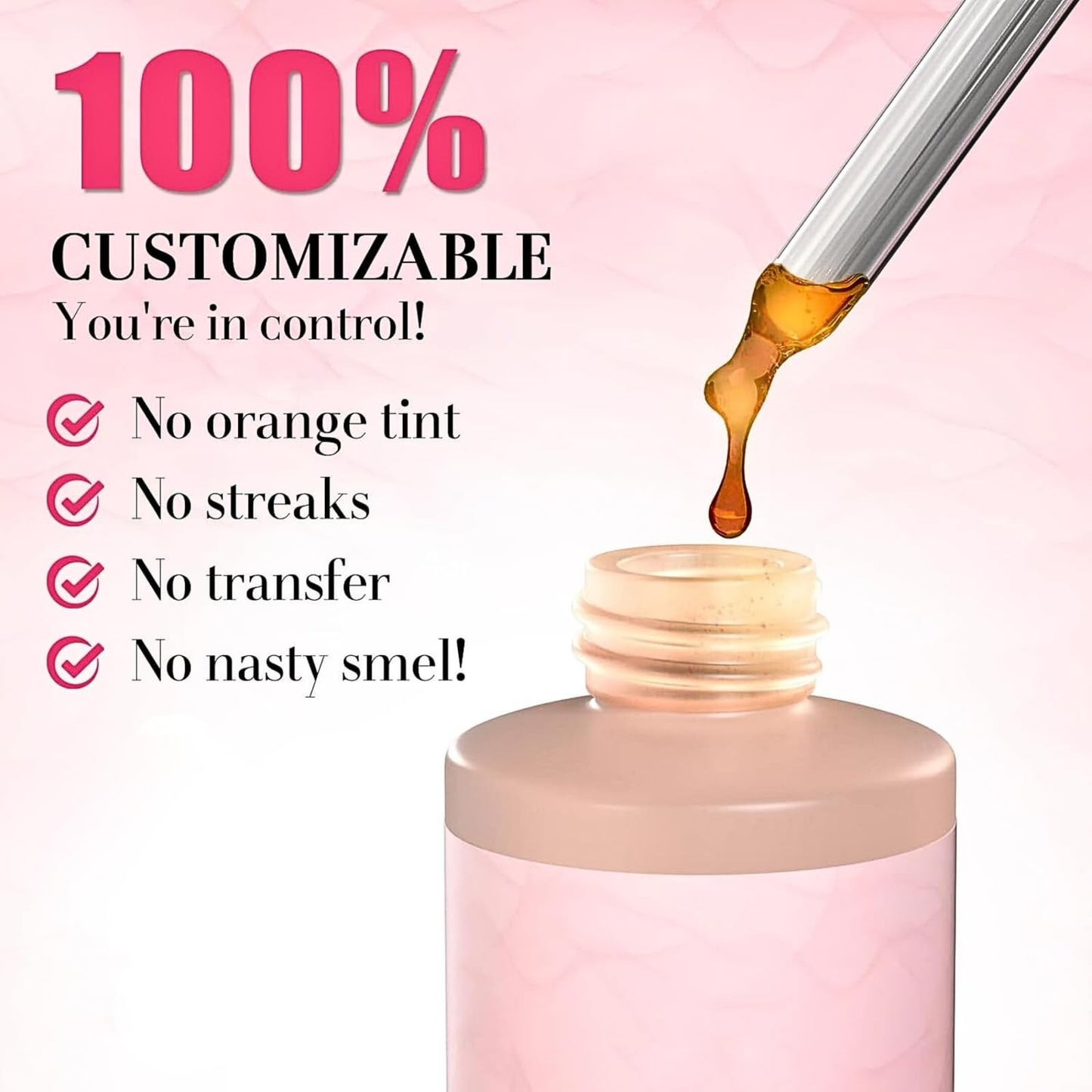 Trendyfave Advanced Sunless Tanning Drops, Tanning Drops, Natural Skin Tone Enhancer for Face & Body, Streak-Free Formula with Vitamin E, Tanning Oil, Sun-Kiss-Glow Without UV Damage, 60ml/1Bottle