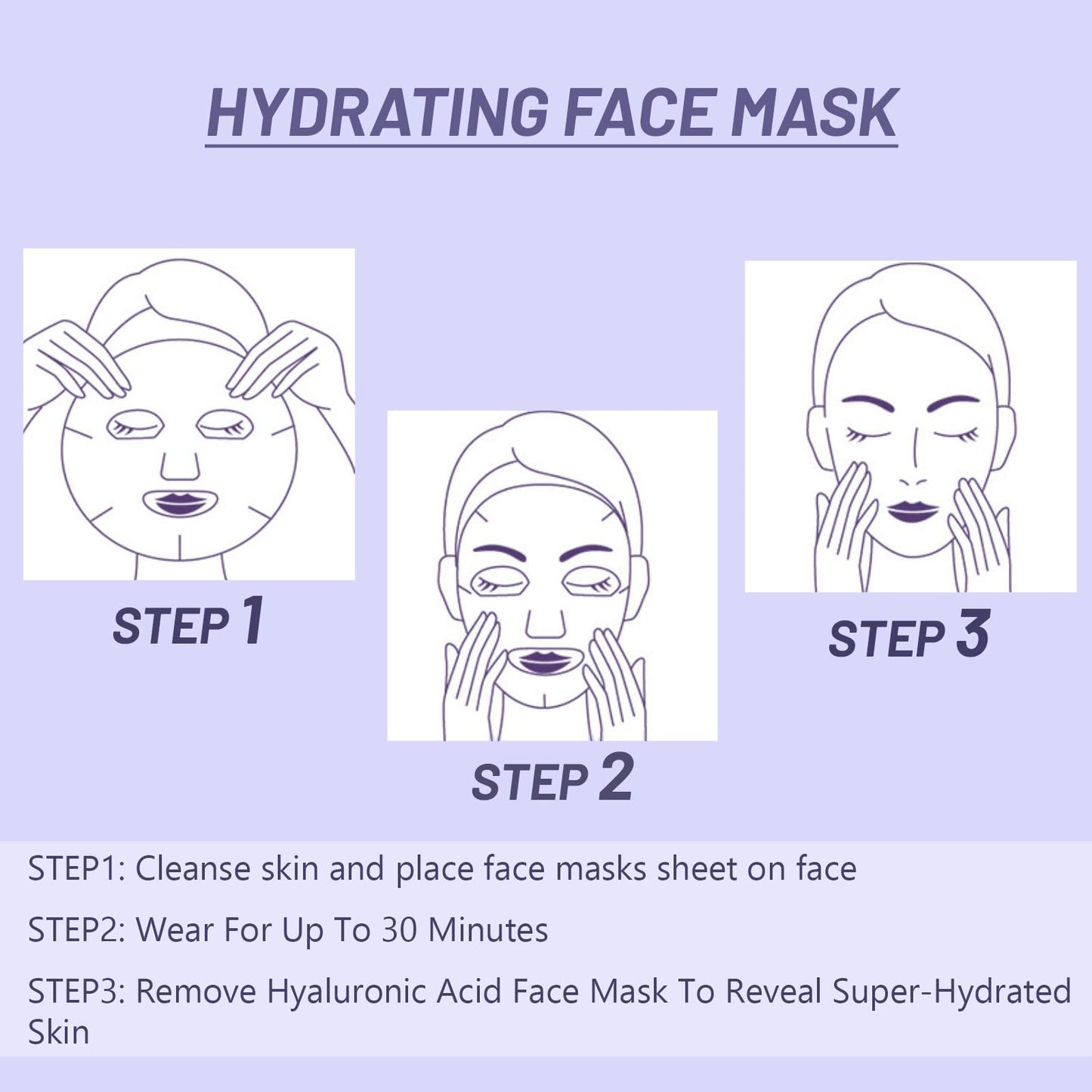 Sheet Mask, Niacinamide & Hyaluronic Acid Face Mask Set, Hydrating Face Mask, Evens Skin Tone Face Masks Skincare,Face Masks Beauty For Dehydrated, Dull and Tired Skin, 5PC