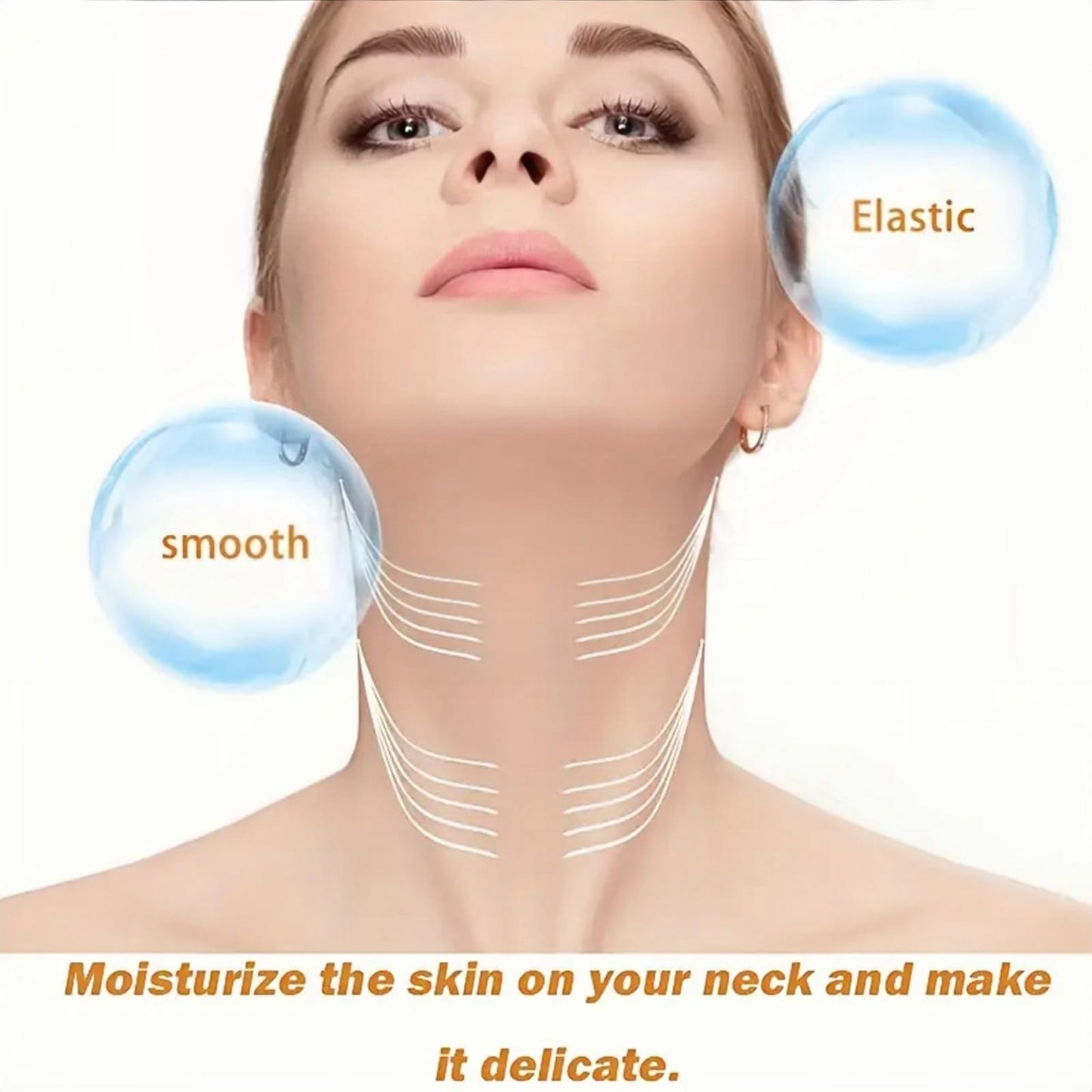 Firming Neck Cream,Tighten and Lift Neck Cream with Double Roller Massage,Ne-ck Cre-am,Ne-ck Cre-am for Sagging and Tightening,Ne-ck Firming Cre-am for Lifting and Moisturizing and Nourishing