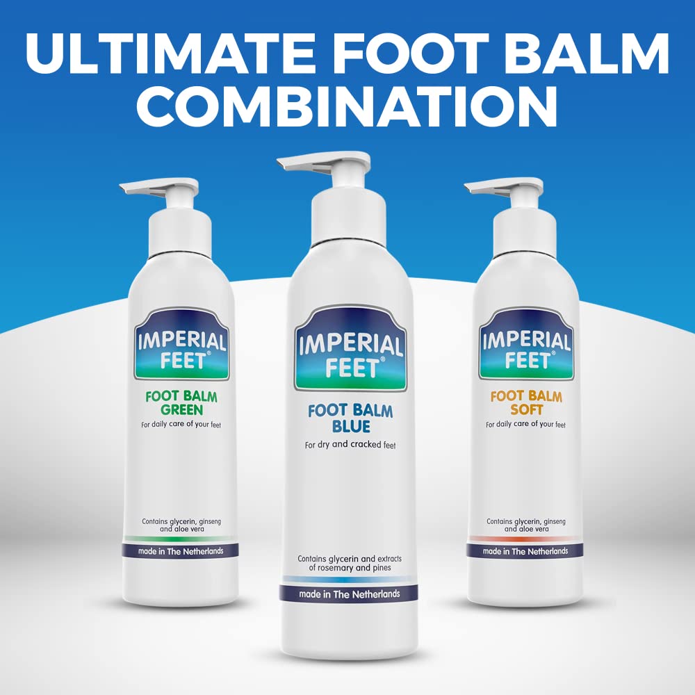 Imperial Feet Foot Balm Blue for Dry Feet Skin Remover-150ML Honey Balm Hard Skin Remover Foot-Cracked Heel Repair Cream-Athletes Foot Cream-Heel Balm for Soft, Smooth, Moisturize & Soothes Dry Skin