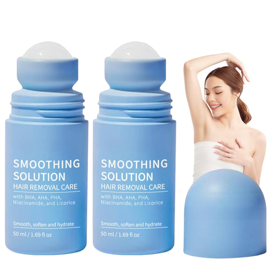 IZBEAUVO 2pcs Razor Bump Smoothing Solution Ingrown Hair Treatment with BHA AHA - High Roller Ingrown Tonic for Underarms Abdomen - Ingrown Hair Serum for Men & Women