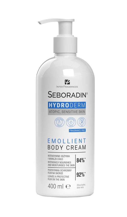 SEBORADIN Seboradin Hydroderm Body Lotion Body Cream For Sensitive Dry Atopic Skin Moisturising Lotion For Women And Men Body Care With Shea Butter And Aloe Vera 400ml