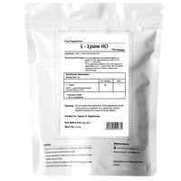 UKHealthHouse L-Lysine Powder, High Potency Essential Amino Acid, Vegan, Food Supplement, Premium Amino Acid Range, Essential Amino Acid, Gluten Free (50g)