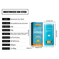 LEHYUKT Lnvisible Sunscreen Stick SPF 50 PA, Dry and Wet Skin Sunscreen Stick, Suitable for Face & Body, Waterproof and Sweat-Proof, Refreshing and Non-Sticky, Travel Sunscreens, Suitable for All Skin Types