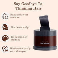 Generic Root Touch Up Hair Dye Powder β Instant Gray Coverage & Hairline Shadow for Thinning Roots, Waterproof Hair Color, Portable & Easy to Use Hair Powder, Dark Brown
