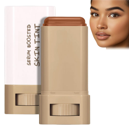 Xunzhi Beauty Balm Serum Boosted Skin Tint,Balm Foundation,Serum-Boosted Beauty B/alm Foundation Stick,F/oundation Stick,Makeup F/oundation S/tick for Women,Tinted Moisturizer Fo/undation S/tick,#03