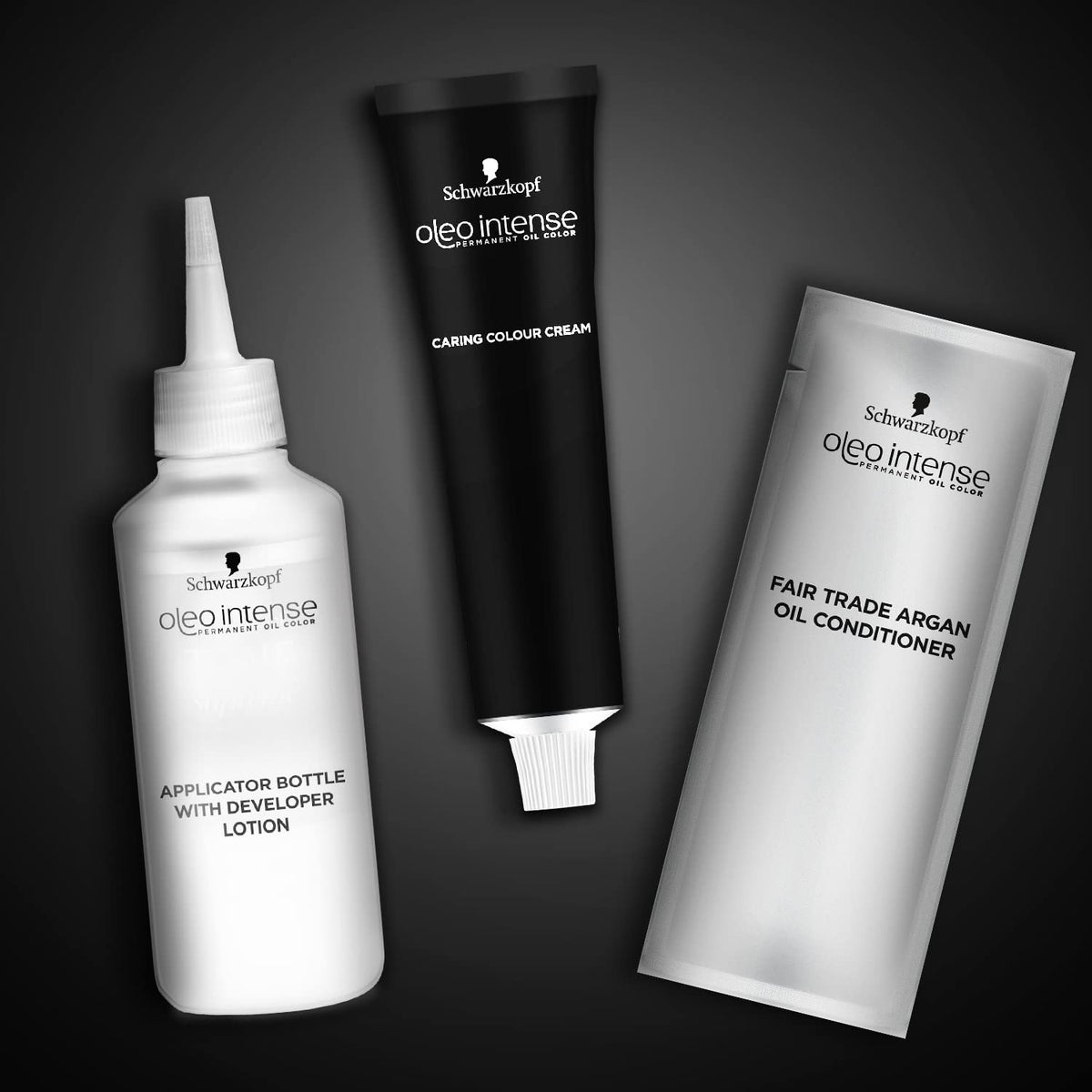 Schwarzkopf Oleo Intense, Permanent Red Hair Dye, Ammonia Free, Up to 100 Percent Grey Coverage, Deep Bordeaux 3 -22
