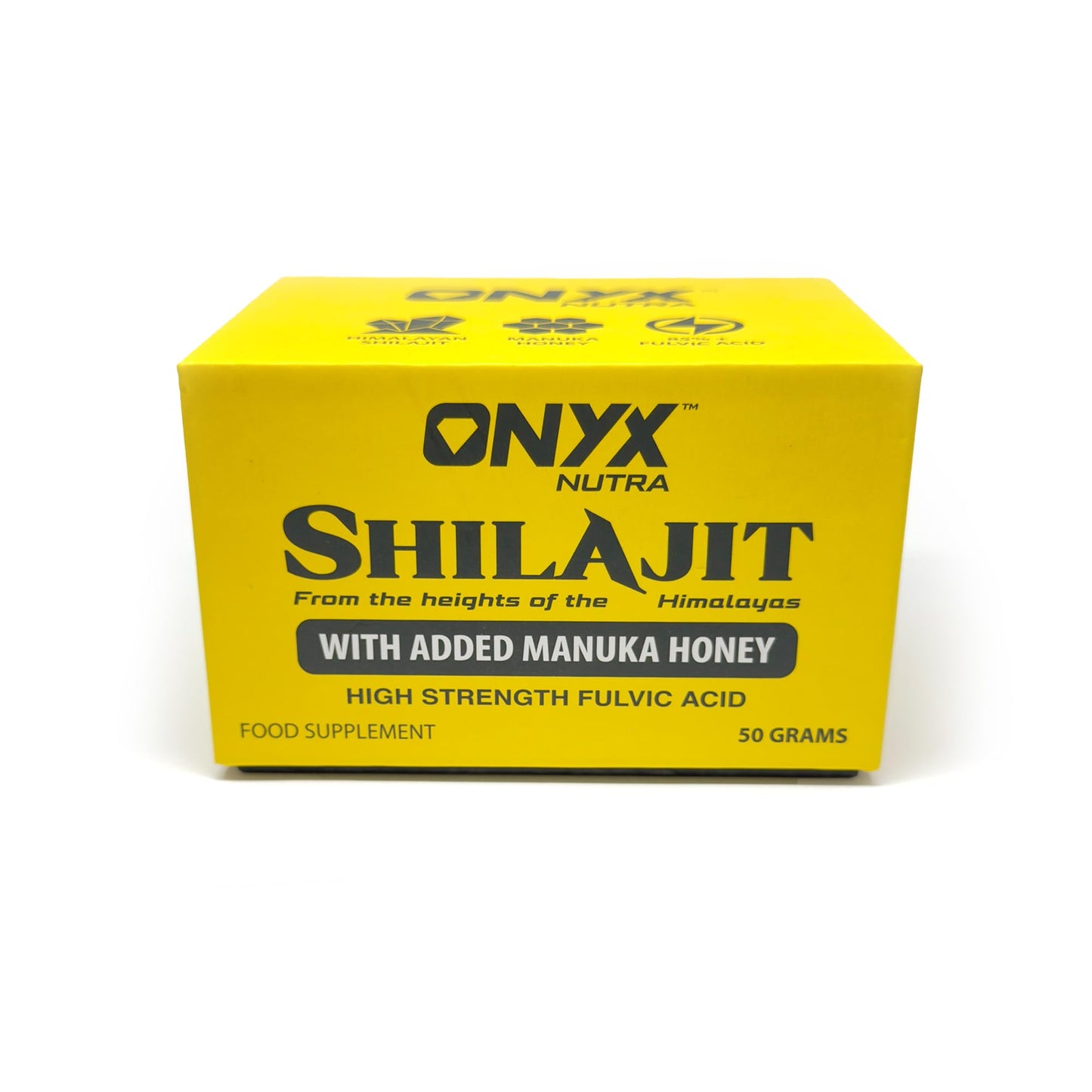 ONYX INGREDIENTS 101 Onyx Shilajit + Manuka Honey 50g - Himalayan Superfood Lab Tested Natural Energy, Focus, Immunity and Gut Health Support Wellness Supplement
