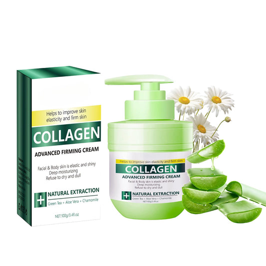 IZBEAUVO Collagen Advanced Firming Cream for Face&Body-Anti Wrinkle Face Cream with Hyaluronic Acid,Skin Lightening Cream,Lifting & Firming,Deep Moisturizing Rejuvenating Firming Lotion for All Skin Types,100g