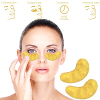 Infinitive Beauty 5 x Pack New Crystal 24K Gold Powder Gel Collagen Eye Mask