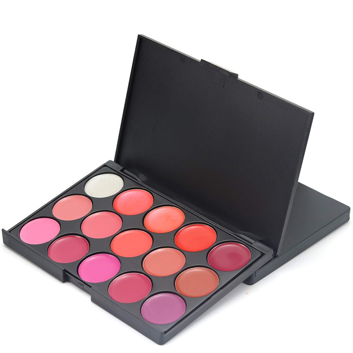FantasyDay Pro 15 Colors Cream Lip Gloss Xmas Makeup Palette Cosmetics Contouring Kit - Ideal for Professional and Daily Use