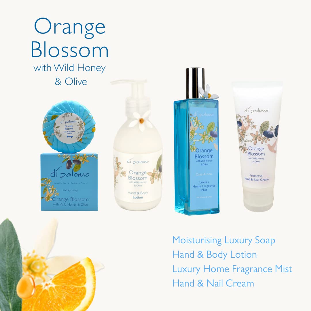 Di Palomo Orange Blossom & Honey Body Butter 200ml. Body Moisturiser & Body Lotion. Shea Butter Body Butter with Skin Care. Body Butter for Women & Body Moisturiser for Women. Body Creams for Women.