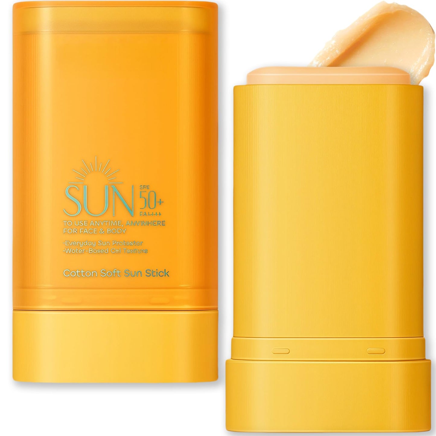 Wormeer Sunscreen Stick SPF 50+ for Face & Body, Invisible Sun Screen SPF 50 Face Stick, Semi-Matte Sun Cream, Water Resistant & Non-Greasy, 16g – For Women