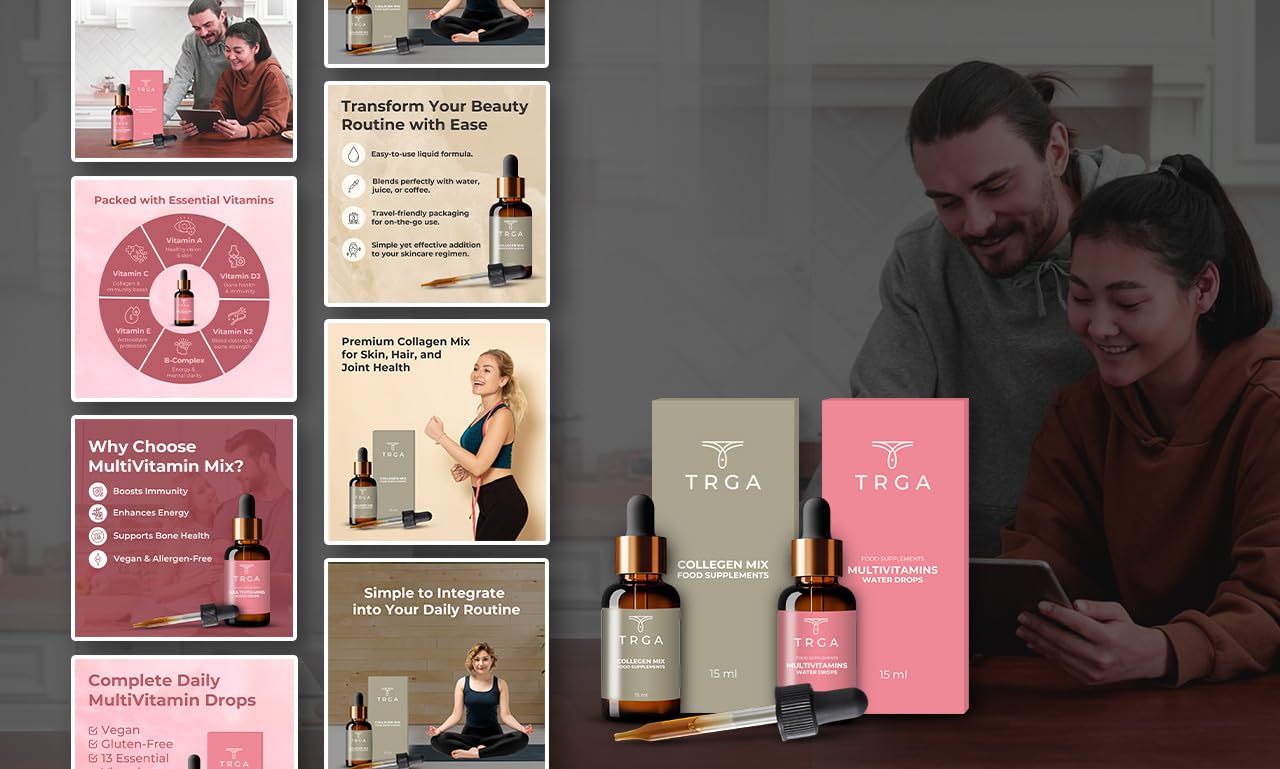 TRGA Multi-Vitamins Water Drops, 15ml, 30-Day Supply, Daily Liquid Supplement