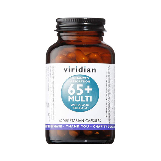 Viridian: 65+ Multi (two-a-day) 60 Veg Caps