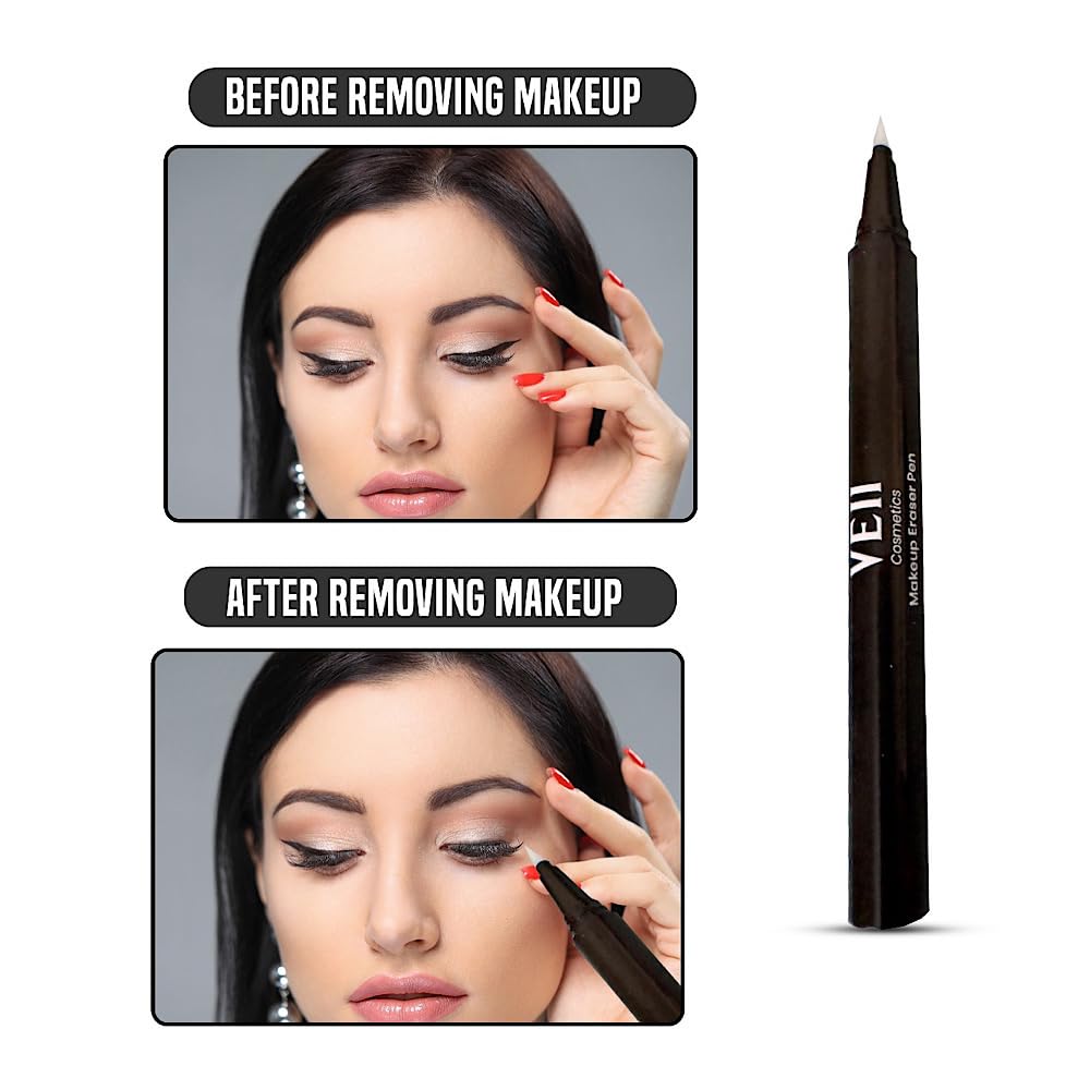 Generic Eye Makeup Remover Pen, Makeup Remover Eraser for Instant Touch-Ups of Stray or Smudged Eyeliner, Lipstick, & More, Travel-Friendly Make up Remover Pen, Eyeliner Eraser Pen