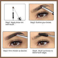 MEITREND Eyebrow Dye Tint Brow Pomade,Eyebrow Tint Kit With Strong Pigment Thin Texture Smudge-Proof Sweat Resistant Tinted Makeup Brow Pen Waterproof Long Lasting Brow Setter With Brush (AUBURN)