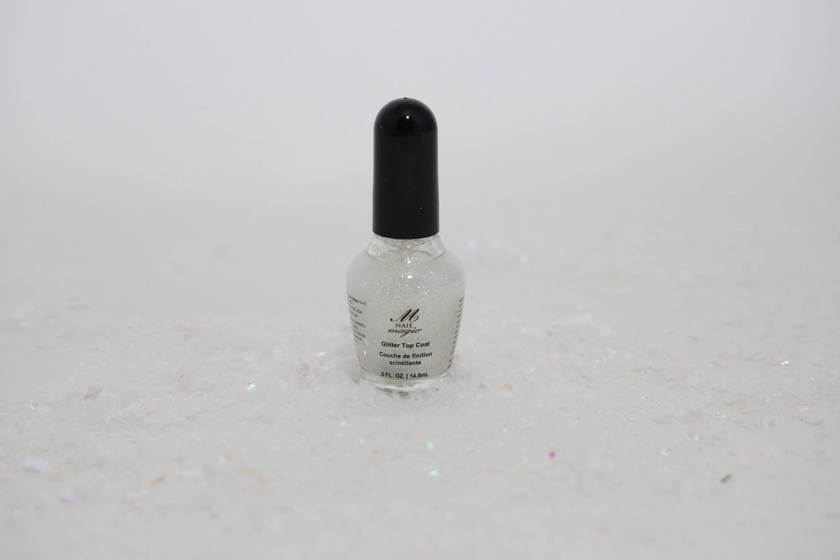 Nail Magic Glitter Top Coat, Vegan, Cruelty Free, 7 Free Formula, Quickly Dries and adds protection to the nail colour, Salon Quality shine & sparkle 0.50 fl oz
