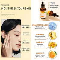 Vitamin C Facial Essence, Nicotinamide Facial Skin Care and Skin Brightening Essence Have The Effects of Anti-wrinkle, Dark Circles, Brightening, Repairing and Promoting Collagen, and Firming Skin
