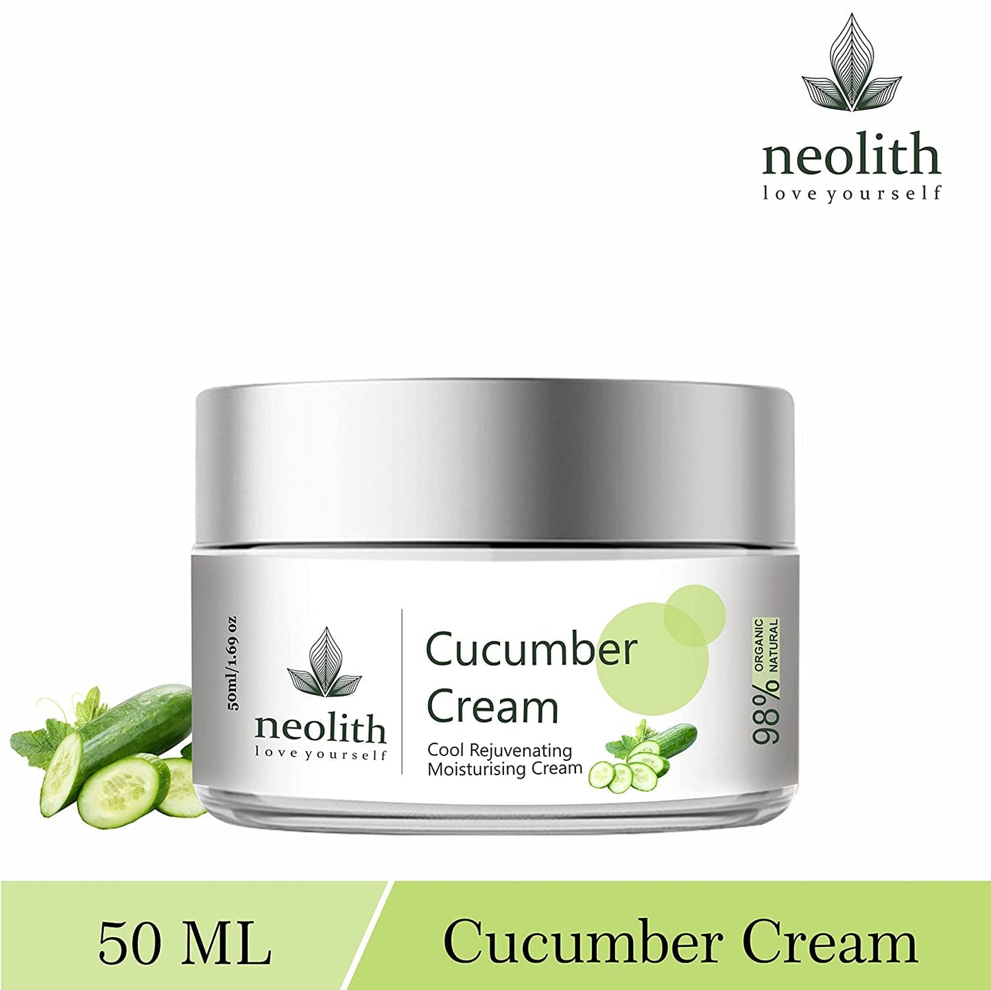 Neolith Cucumber Soothing Gel Cream || For Soothing, Glowing, Nourishment, Moisturisation || For Men & Women || 50 ML