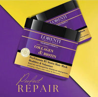 Lorenti Deep Conditioning Hair Mask 500 ml | For Dry, Damaged, Dense & Frizzed Hair | Contains Vitamin B7 & Proteins to Balance & Moisturize Hair | 16.9 Fl Oz (Collagen & Biotin)