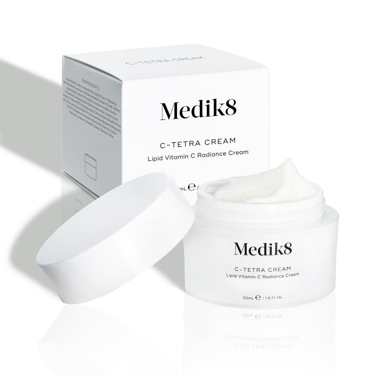 Medik8 C-Tetra Cream - Lipid Vitamin C Radiance Cream - Visibly Bright, Dewy and Energised Complexion - 50ml