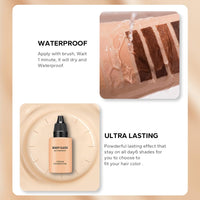 OKAQEE Full Coverage Foundation - Waterproof Cream Face Foundation - Long Lasting Foundation - Buildable Medium Coverage - Natural Flawless Oil-Controlling Leightweight Feel (101 Fair)