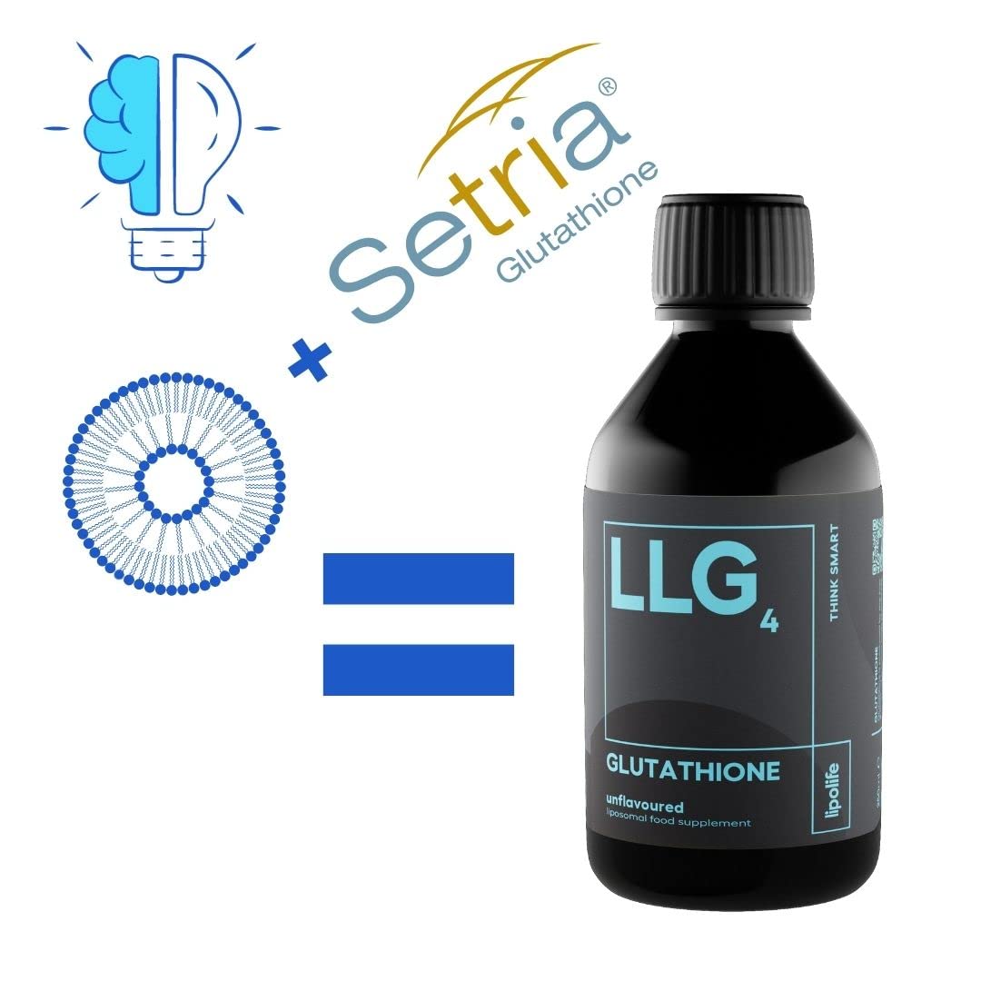 lipolife Liposomal Glutathione Setria. Highly Absorbable. Made in UK. Vegan. 48 Servings. Unflavoured. LLG4.
