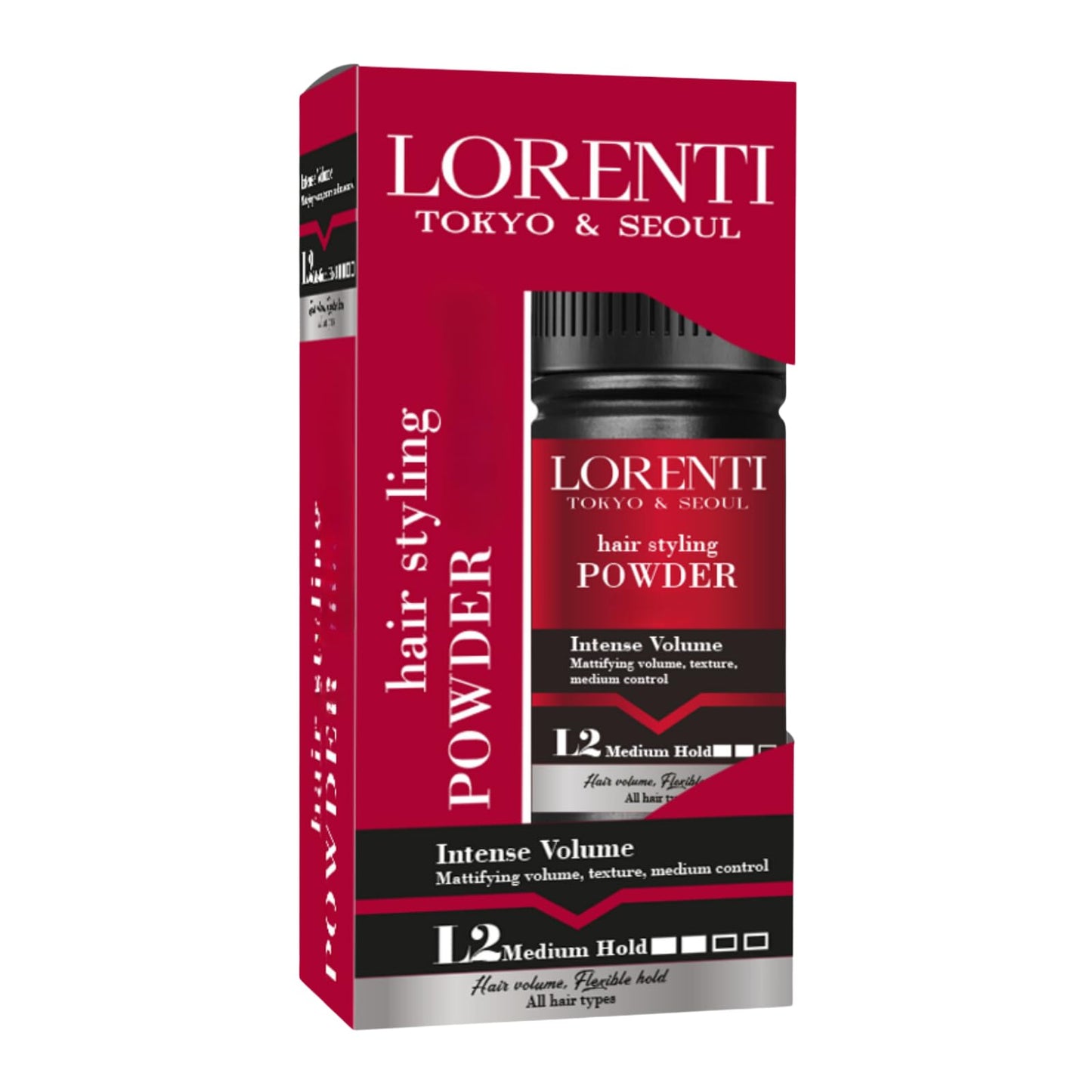 Lorenti Hair Styling Powder Wax L2 | Intense Volume | Mattifying Volumizing Texturizing | Medium Hold 20gr