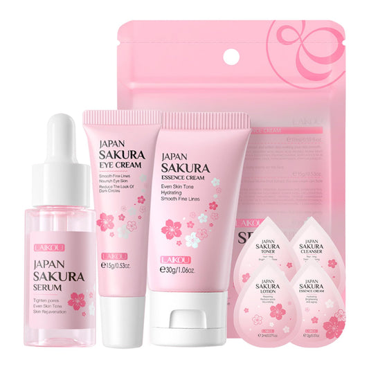 wimony WIMONY Skincare Gift Set 3PCS with 4PCS Mini Travel Kit For Teenage Girls,Serum,Eye Serum,Essence Cream,Facial Care Travel Kit,Mild And Non-Irritating Face Care Kids Skin Care Products
