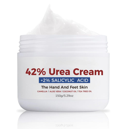 Tongyend 42% Urea Cream, Cracked Heel Repair Cream, Urea Foot Cream for Cracked Heels and Dry Skin, Foot Cream - Skin Care for Feet,Heels,Hands,Knees,Legs