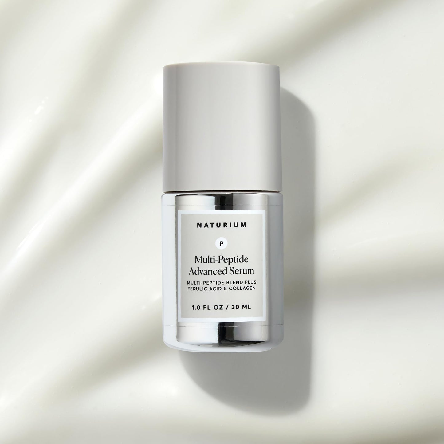 Naturium Multi-Peptide Advanced Serum, Firming & Smoothing Face Serum for Fine Lines & Wrinkles with Advanced Multi-Peptide Blend | 1.0 FL OZ / 30 ML