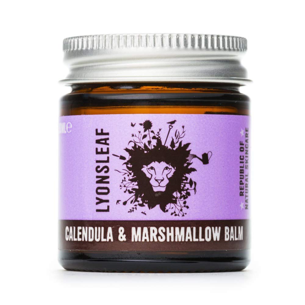 Lyonsleaf Calendula and Marshmallow Balm - 100% Natural - for dry, cracked, rough, hard or irritated skin (30ml)