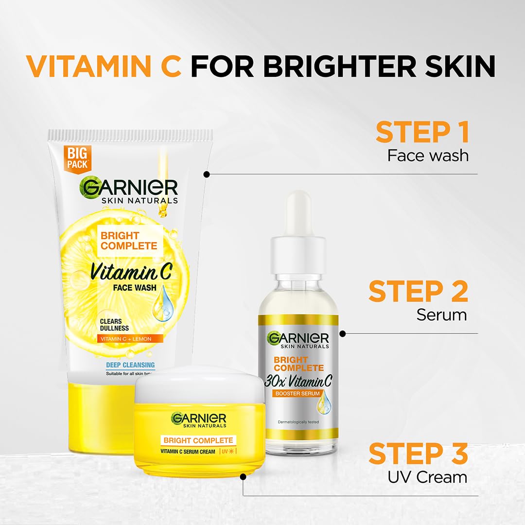 Garnier Light Complete Fairness Serum Cream, 45g with UV Protected