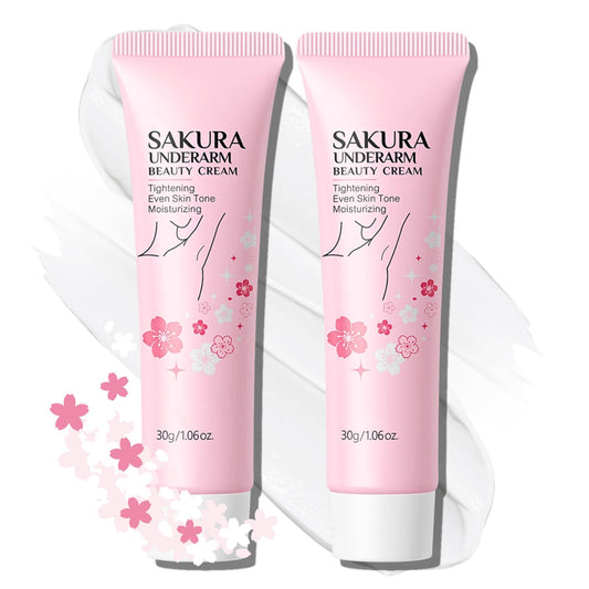 TBeautfave Underarm Brightening Cream, Skin Bleaching Creams, Skin Brightening Cream for Armpits/Knees/Inner Thighs/Intimate Areas, Vitamin C+Alpha-Arbutin+Niacinamide Body Lotion, 2PCS