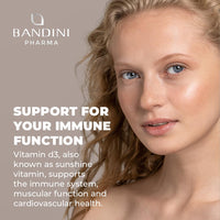 BANDINI Bandini® Vitamin D 2000 IU - High Strength Vitamin D3 Supplement (Cholecalciferol) - 400 Easy Swallow Micro Tablets (1+ Year Supply) - Vegetarian Vitamins - Immune System Booster & Bone Health Support