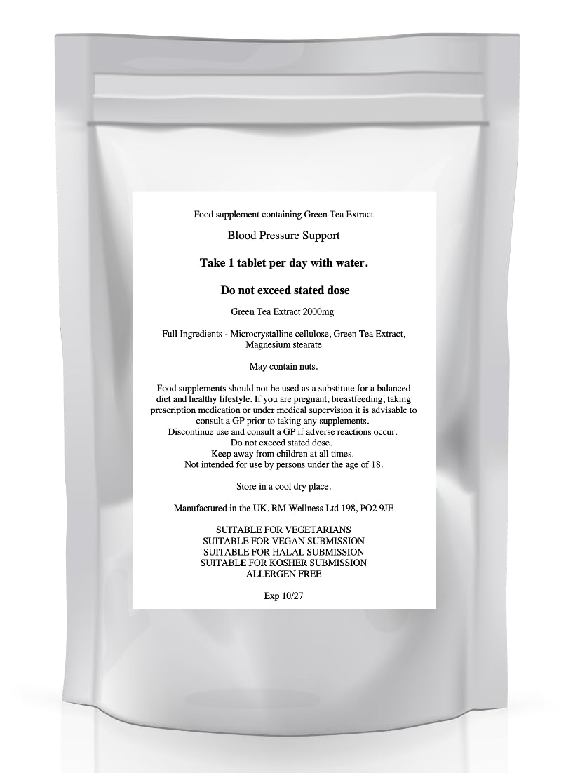 Generic Blood Pressure Support - High Potency Natural Food Supplement Pills - 180 Day Supply