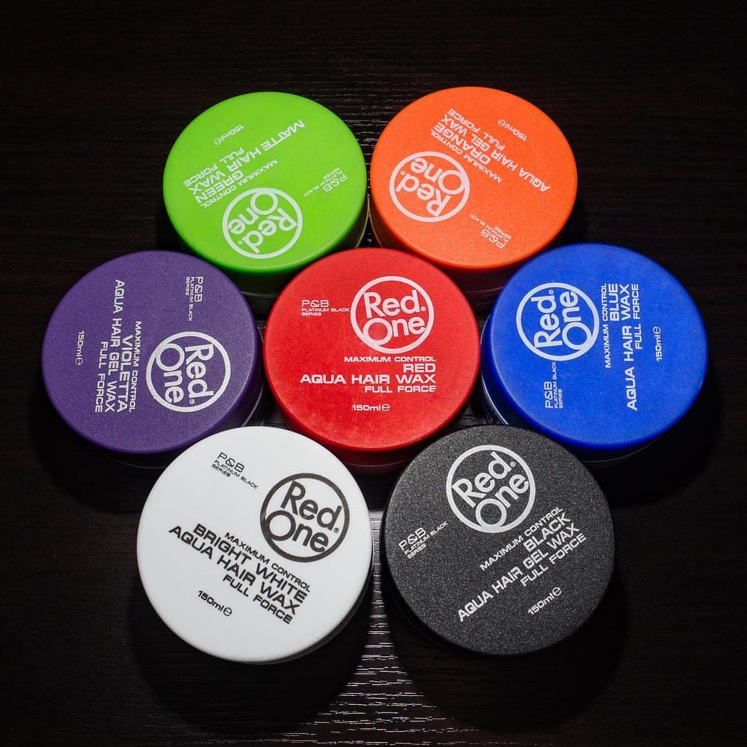 RedOne Hair Styling Aqua Wax Red 150 ml | Edge Control | Hair Gel Wax | Ultra Hold | Strawberry Scent | Men & Women Hair Wax | Maximum Control