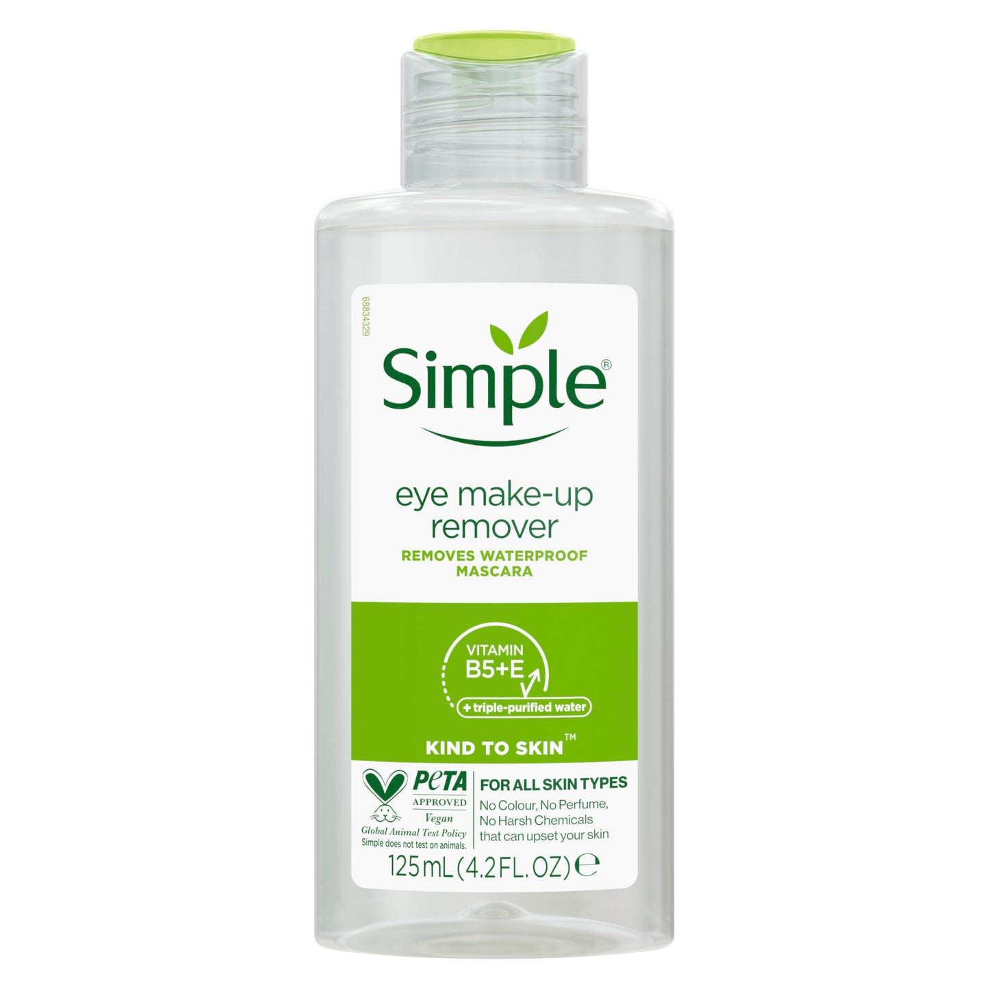 Simple Kind to Skin Eye Make-Up Remover oil-free for sensitive skin 125 ml