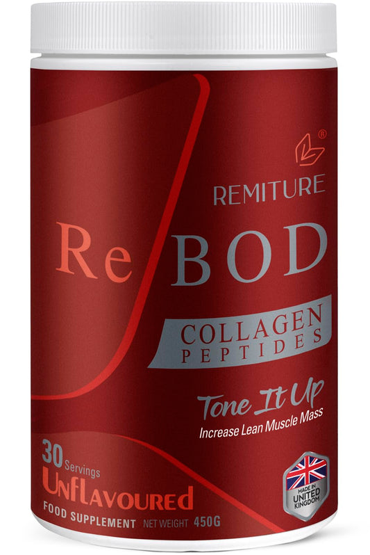 REMITURE Bovine Collagen Powder 15000mg Type 1 & 3 Unflavoured| Grass Fed Hydrolysed Protein Peptides for Women & Men 18 Amino Acids | Kosher and Halal | Muscles Healthy Skin Hair Nails Joints Gut