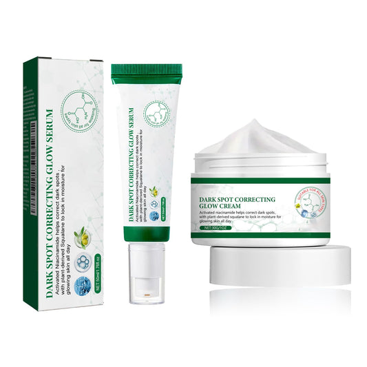 IZBEAUVO Brightening Skincare Set – Face Cream and Spot-Refining Serum Duo – Even Skin Tone and Radiance – Lightweight, Hydrating Formula for Daily Use, 2-Piece Kit