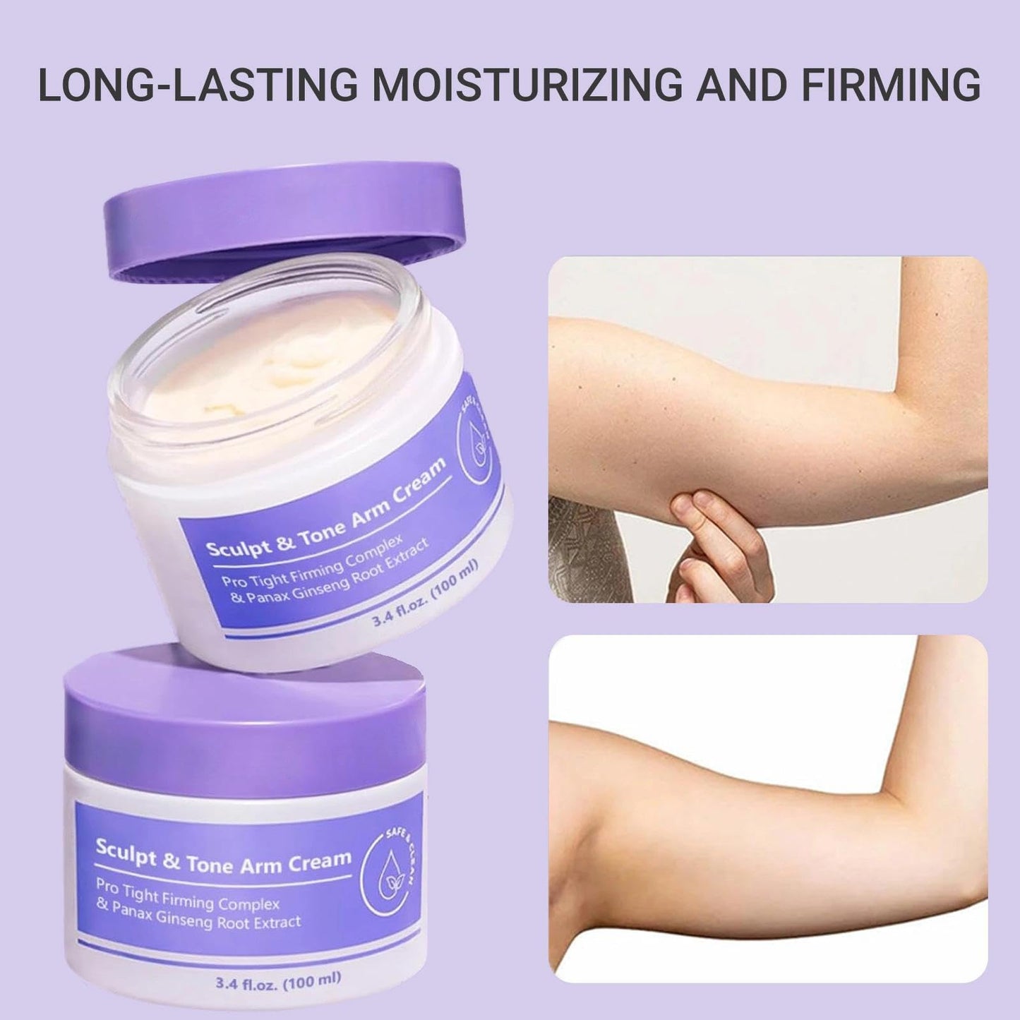 Beauthink Skin Sculpt & Tone Firming Cream - Skin Tightening Cream Body Deeply Hydrates, Upper Arm Firming Tightening Smooths, Youthful Elasticity For Visibly Tighter, Achieve a Toned, Lifted Look Effortlessly